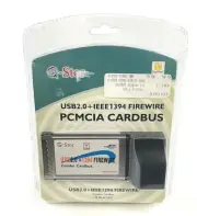 Q- Stor USB 2.0 + IEEE1394 Firewire Combo CardBus PC Card 4 Ports