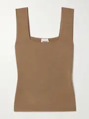 [KHAITE] KHAITE - Sani Knitted Tank - Light brown - x large x large Brown