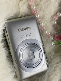 在飛比找Yahoo!奇摩拍賣優惠-佳能ixus130銀色數碼相機ccd卡片機老式照相機膠片感3