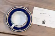 MINT Titanic 1st Class VIP 4oz Espresso Demitasse Cup and Saucer Gold Trim