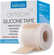 Scar Removal Silicone Tape I For Treatment of New & Old Surgical Skin Scars, Keloids after Tummy Tuck, Breast, Face Surgery I Latex free, Waterproof, Sheets, Patch I Medical Grade I 60 in I 3m Roll