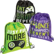 Gamer Drawstring Bags (Pack of 12)