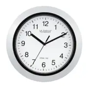 Atomic Analog WT-3102S-INT Wall 10 Inch Clock Silver