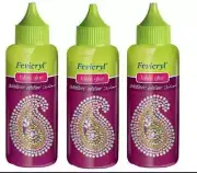 Pack Of 3 Fabric glue fevicryl fabric glue 80GM replaces stitching with sticking