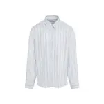 [Lanvin] Lanvin-Light Blue Fitted Silk Shirt-Uomo 41 CM