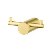 ACA Robe Hook Clothes Holder Wall Mounted Hanger Double Towel Rack Brushed Yellow Gold