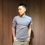 美國百分百【全新真品】ED HARDY T恤 短袖 刺青圖騰 經典刺繡 T-SHIRT 骷髏頭 灰色 M號 AI70