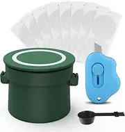 Reusable Vertuo Capsule Set for Reusable Nespresso Vertuo Pods, Upgraded Twist Holder with 100 Pcs Aluminum Foil Seal Lids and Brush Lid Opener,Fits for Refilling Vertuoline Pod（Green)