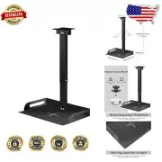 Sturdy Aluminum Projector Ceiling Mount with Height Adjustment & Cable Routing
