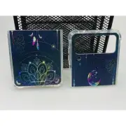 Samsung Galaxy Z Flip 4 Case, Black with Colorful Design