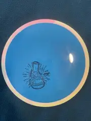 New Simonline Axiom Time-Lapse W 2 Tone Pink/Green Swirly Rim & Bubble Top 173gr