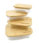 Glass Containers with Lids | Non Plastic Glassware Set - Natural Raw Organic ...