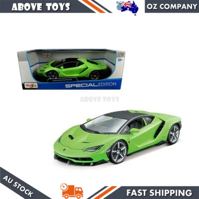 Maisto 1:18 Scale 2017 Lamborghini Centenario Green Diecast Model Sports Car Toy