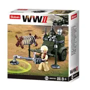 Army Vehicle Building Blocks WWII Series Army Fighter Jet by SlubanKids