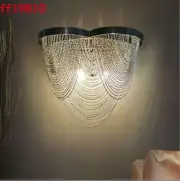 Modern Light Luxury Fringe Wall Lamp Living Room Waterfall Tassel Wall Lights