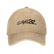 Music Band Gorillaz Men Women Baseball Cap 90s Punk Rock Distressed Washed Caps
