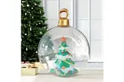 Jingle Jollys Christmas Inflatable Ball 60cm Tree Decoration Giant Bauble Clear