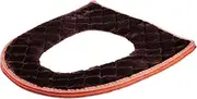 JECOMPRIS Thickened Toilet Pad Bathroom Seat Cover Bathroom Supplies Toilet Seat Covers Cushioned Soft Toilet Seat Pads Pink Cushion Toilet Seat Warm Toilet Seat Cover Liner Shape Foam Brown
