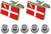 [Select Gifts] Shirt Dress Studs Annecy City France Flag Cufflinks