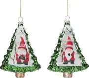 Melrose 12ct Gnome Pine Tree Christmas Ornaments 5.75"