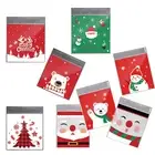 100pcs Christmas Cellophane Bags Snowman Glee Party Treat Loot Cookie Sweet Bags