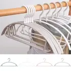 5pcs Clothes Hanger Arc Design Dry Clothes Wardrobe Coat Pants Storage Hanger