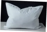 Goose Feather Blend with Polyester Bed Standard (Pack of 1) Stripe White
