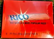 Rico Alto Clarinet Reeds, Strength #3 box of 25