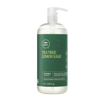 Lemon Sage Thickening Shampoo, Builds Body + Boosts Volume, For Fine Hair, 33...