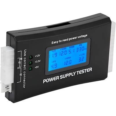 20+4 Pin LCD Power Supply Tester for ATX ITX BTX PCI-E SATA HDD