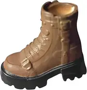 ＫＬＫＣＭＳ 1/12 Scale Action Figures Boots Female Figure Boots,Retro,Dolls Dress up,Casual Work Boots for Female Dolls Figure , Khaki