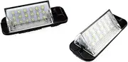 Wivplex License Plate Light 18SMD White 12v Number Plate Lamp Bulbs, for BMW, E36 318i 318is 318ti 325i M3 1992-1998 Car Number Plate Light(BLACK Pair)