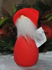 LARSSONS Trä Genuine Collectable Tranemo SANTA RED HAT BEARD Wood SWEDEN 7"