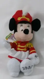 Disney World Mini Bean Bag Plush Doll Marching Band Leader Minnie Mouse