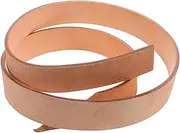 Tofficu Handmade Belt Tool Belts Bracket Lanyard Thickened Belts Holeless Belts Flat Lanyard Flat Belts Whole Belts Light Brown