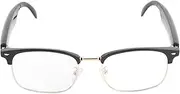 Smart Glasses, AI Translation Glasses for VTRANS, Audio Sunglasses with Speaker, Storage Bag, Language Translator Touch Control Bluetooth Glasses for Work Study Travel Music (Gold)