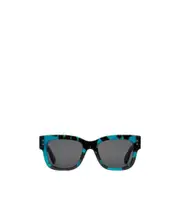 square tinted sunglasses One size Gray