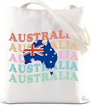 [TSOTMO] Australia Trip Gift Australia Map Tote Bag Australia Souvenir Gift Aussie Animals Lover Gift Aussie Moving Away Gift
