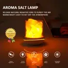 Stone Lamp USB Himalaya Crystal Salt Natural Ambient Light White Black Purifier
