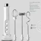 Portable 3-in-1 Electric Milk Frother - Rechargeable Handheld Foam Maker