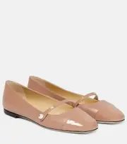 [Jimmy Choo] Jimmy Choo Elisa leather ballet flats AU 5 pink