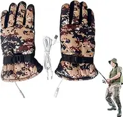 [Generic] Heating Gloves for Men - Outdoor Thermal Gloves | Heated Gloves for Men Women, Waterproof Touchscreen Gloves for Women Men