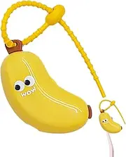 SVCEQZE Toothbrush Covers for Travel - Portable Toothbrush Travel Case with Banana Shape - Bathroom Accessories for Family Boys Girls Daughter Son Teens Men Friends