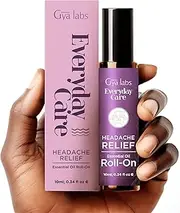 Gya Labs Headache Relief Essential Oil Roll On - Portable Soothing Comfort for Your Head - 100% Pure and Natural Aromatherapy Oils Blend with Spearmint & Eucalyptus Oil, Travel Size (10ml)
