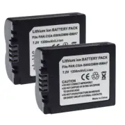 2xCGA-S006 Battery For Panasonic Lumix DMC-FZ7 FZ8 FZ18 FZ35 FZ28 FZ38 FZ30 FZ50