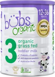 Organic Grass Fed Toddler Milk Stage 3, Toddlers 12-36 Months, Made with Non-Gmo