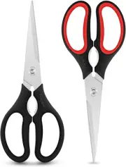 Kitchen Scissors, Heavy Duty Come Apart Kitchen Shears, 2-Pack 9 Inch Dishwashe