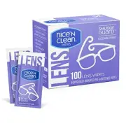 Pre-Moistened Individually Wrapped Lens Cleaning Wipes (100 Total Wipes)