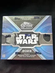 2023 Topps Chrome Black Star Wars Hobby Box Factory Sealed