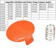 385022-03 For BLACK+DECKER RC-100-P AFS Trimmer Tool Spool Cap & Spring